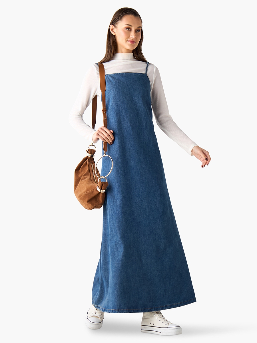 lee cooper denim dress Lee Cooper Blue Women's Classic Regular Fit Dress 262 Lcf 144002 Mayara  Denim- Trendyol