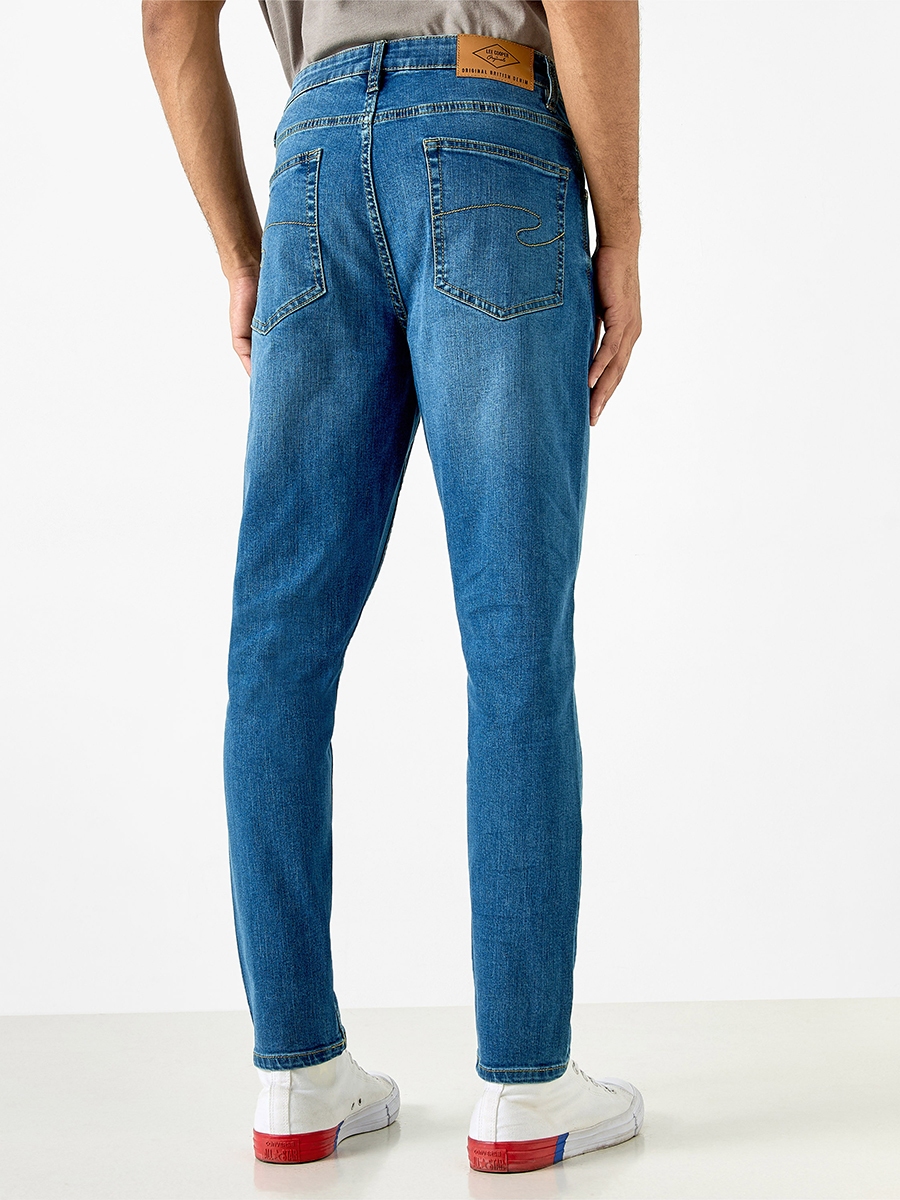 Lee Cooper Skinny Fit Mid-Rise Jeans with Pockets