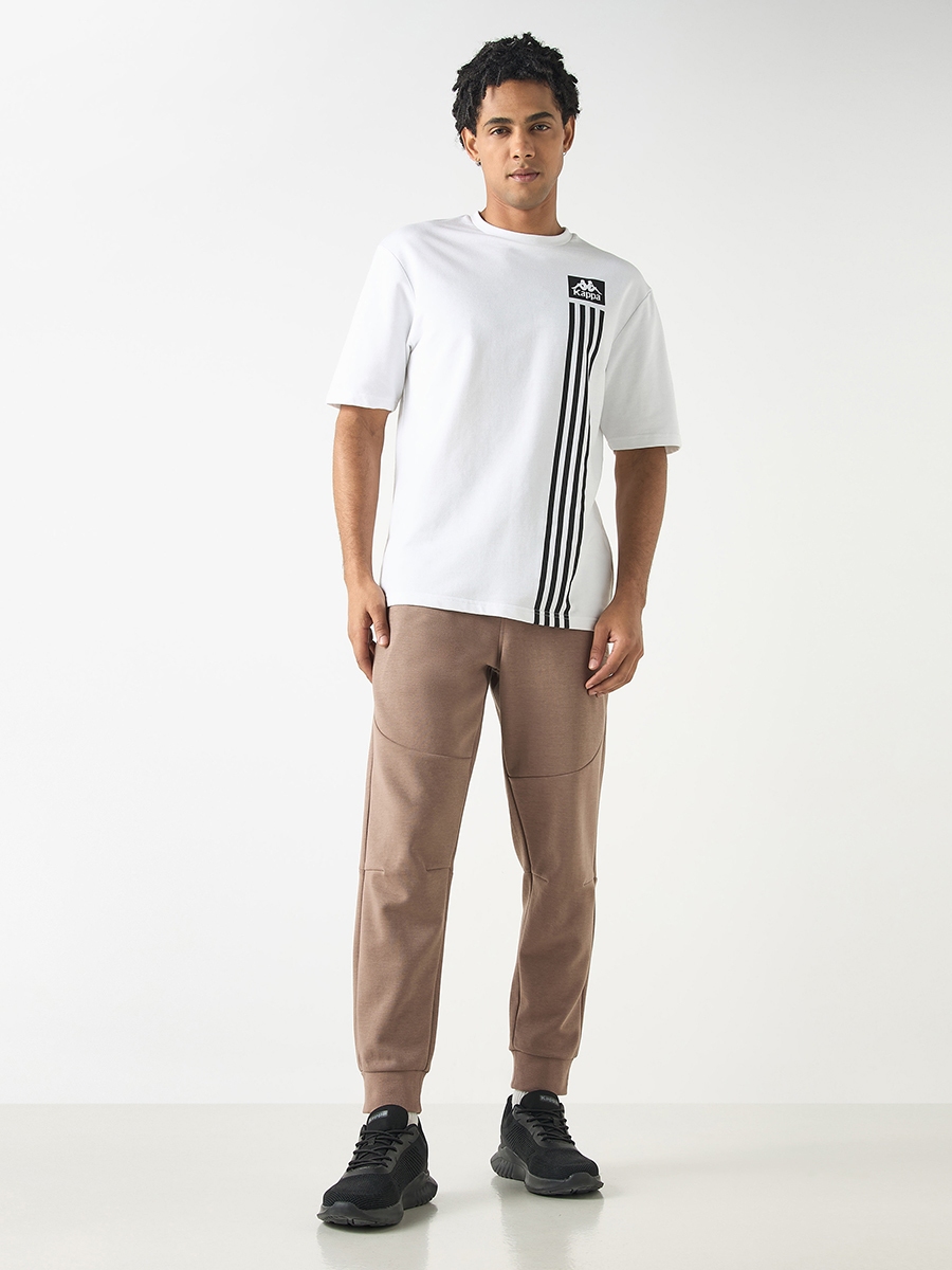 Kappa Logo Detail Joggers with Drawstring Closure