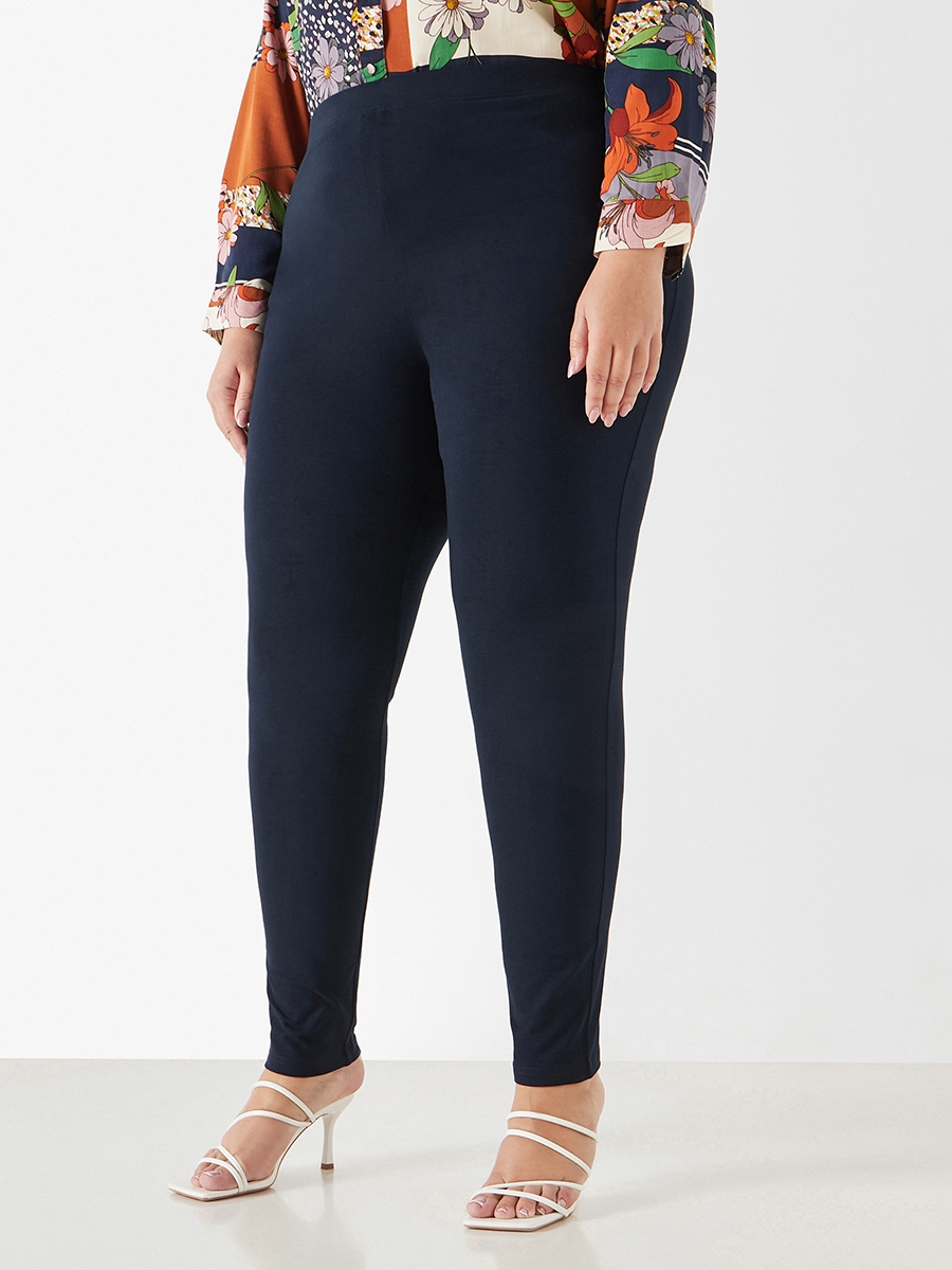Plus Size Ulla Popken Leggings with Elasticated Waistband