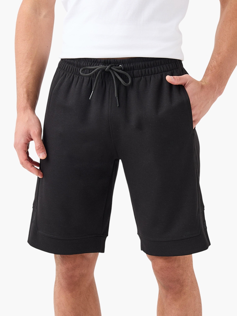Kappa Logo Detail Shorts with Drawstring Closure and Pockets