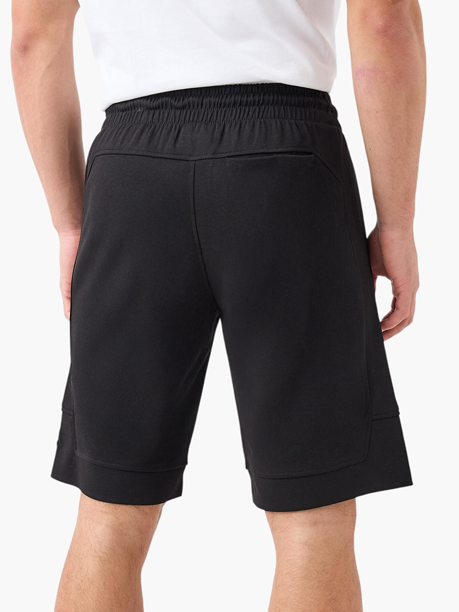 Kappa Logo Detail Shorts with Drawstring Closure and Pockets