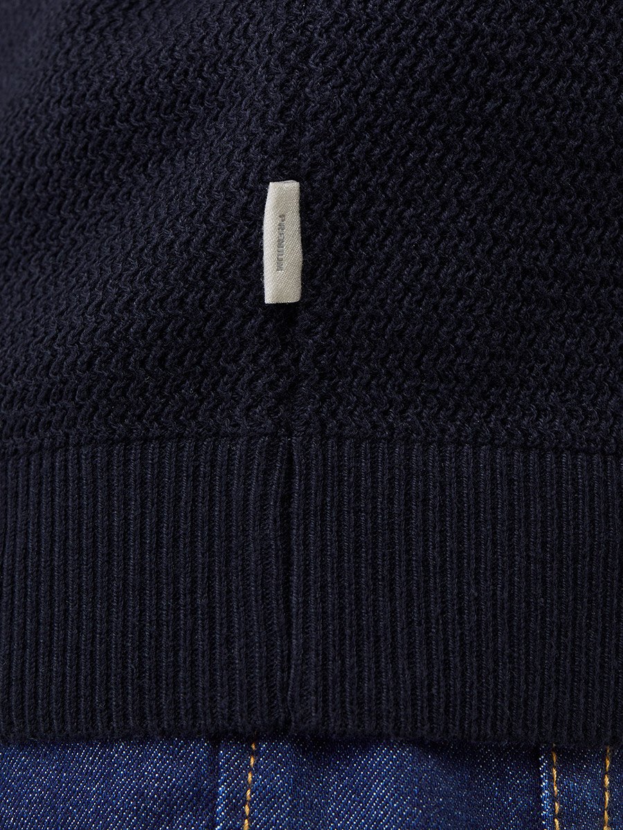 Textured Knit Short Sleeves Polo T-Shirt