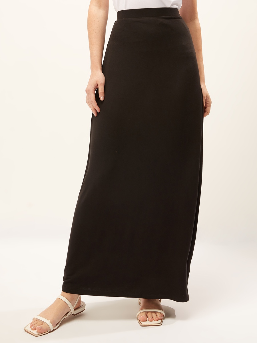 Maxi A-line Skirt with Elasticised Waistband