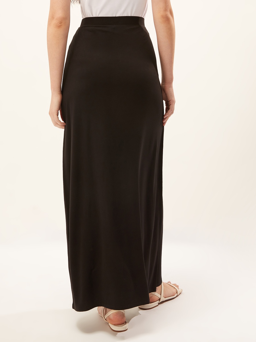 Maxi A-line Skirt with Elasticised Waistband