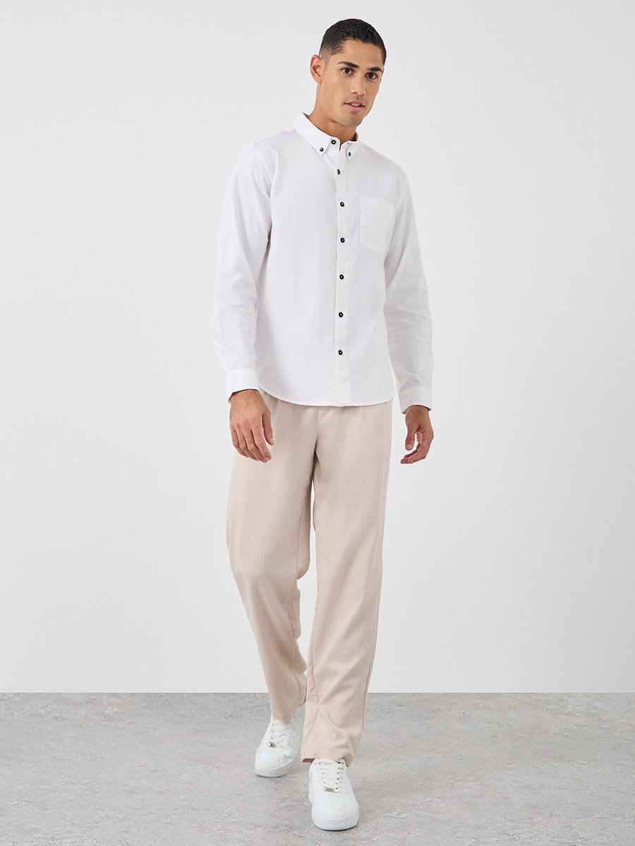 Button Down Collar Regular Fit Oxford Shirt