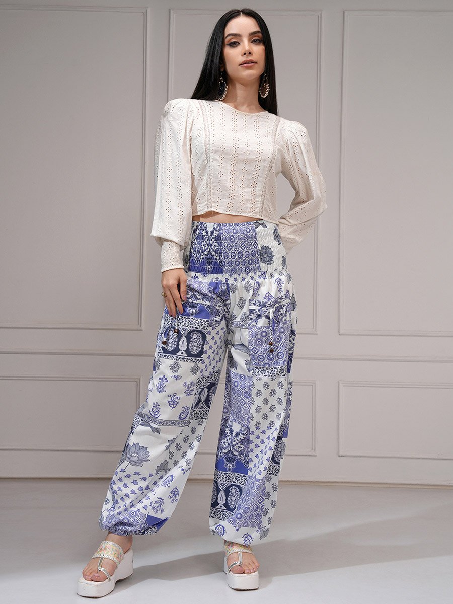 Women Multicolor Ethnic Motifs Printed Pant