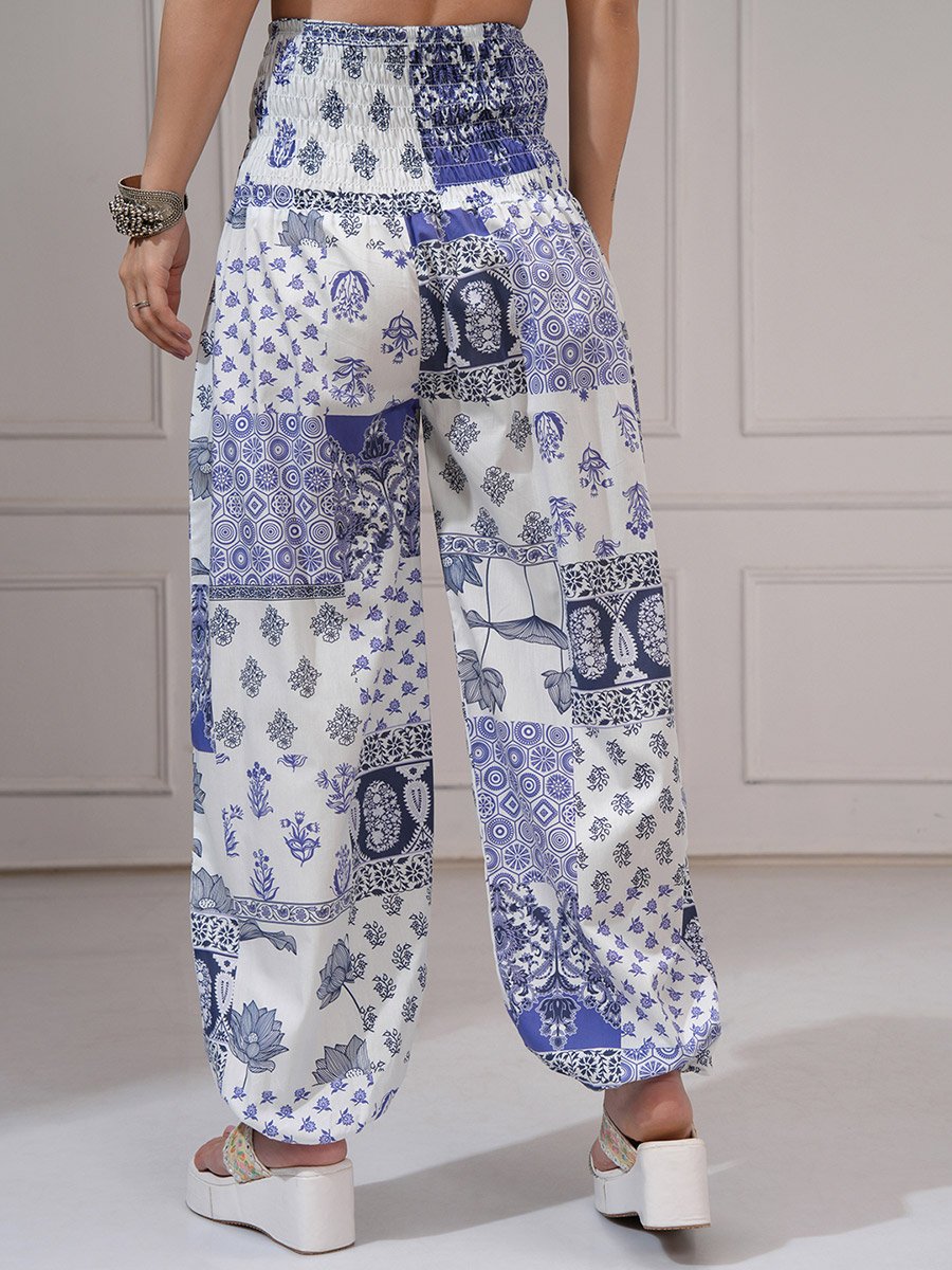 Women Multicolor Ethnic Motifs Printed Pant