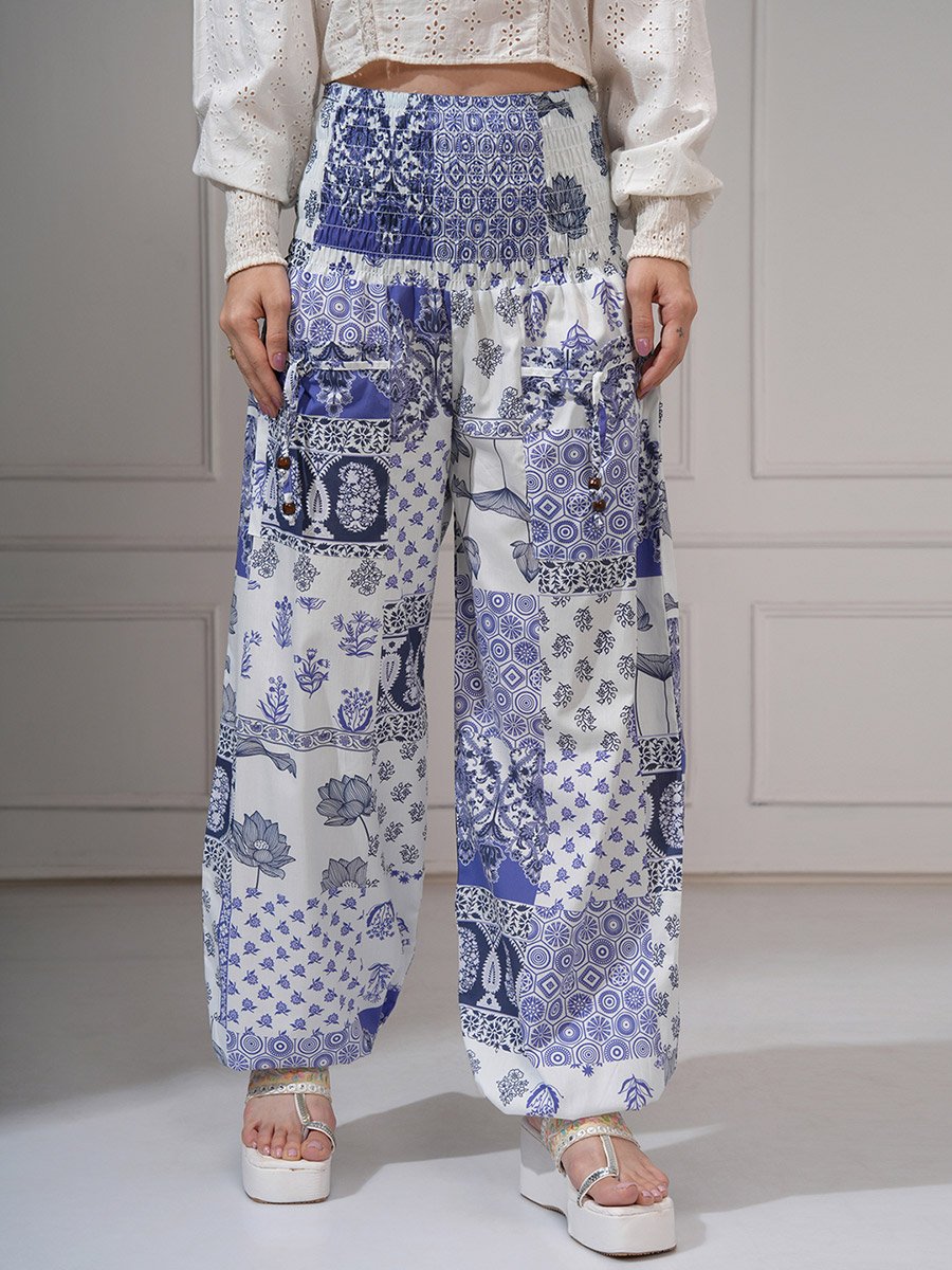 Women Multicolor Ethnic Motifs Printed Pant
