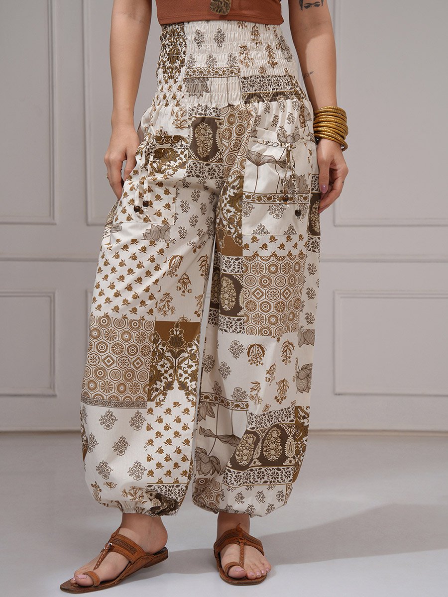 Women Multicolor Ethnic Motifs Printed Pant