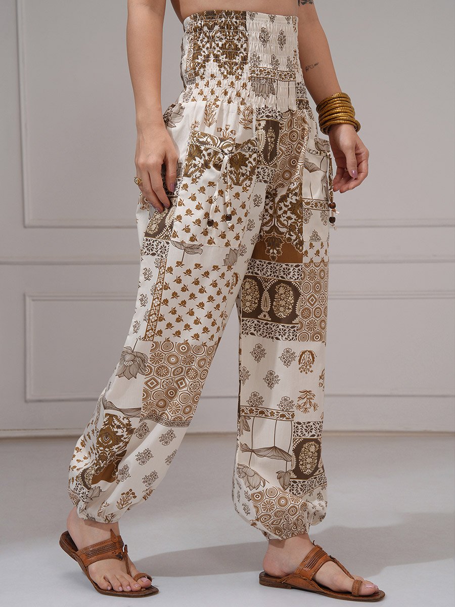 Women Multicolor Ethnic Motifs Printed Pant