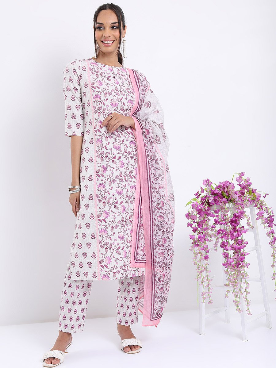 Women Multicolor Printed Kurta Set 
