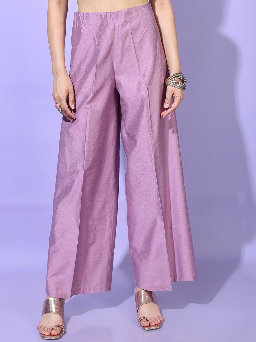 Women Pink Printed Kurta with Trouser