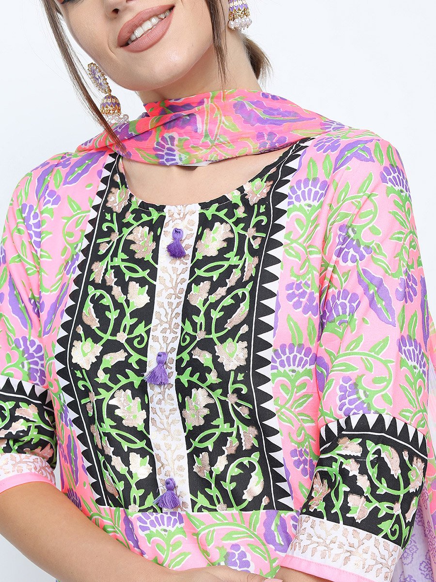 Women Multicolor Printed Kurta Set