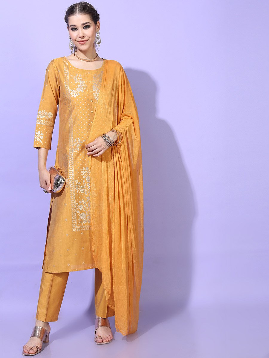 Women Regular Fit Floral Kurta Set