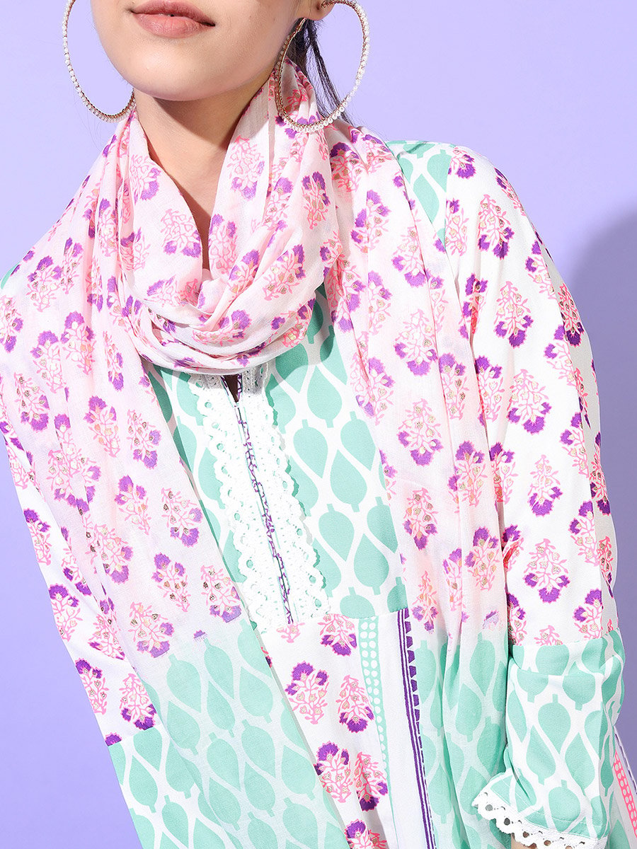 Women Multicolor Printed Viscose Rayon Kurta Set