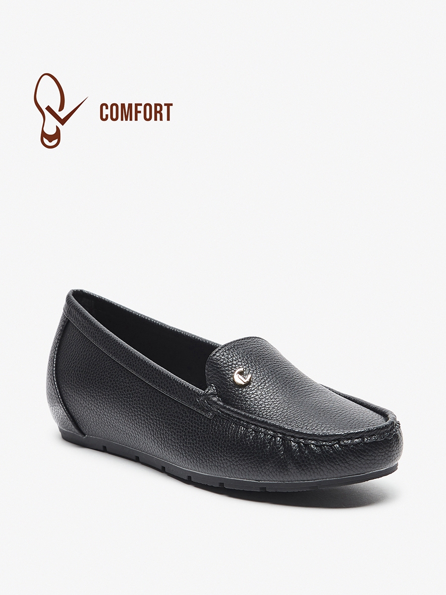 Textured Slip-On Loafers