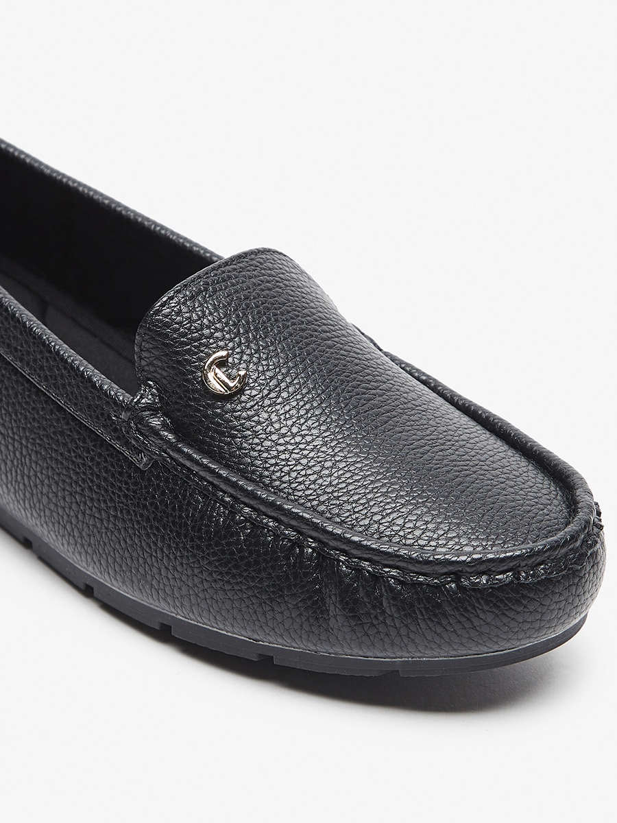 Textured Slip-On Loafers
