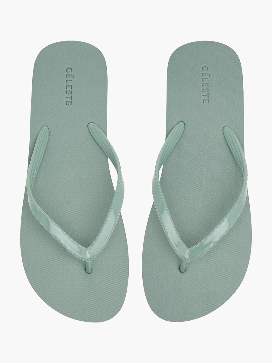 Textured Slip-On Thong Slippers