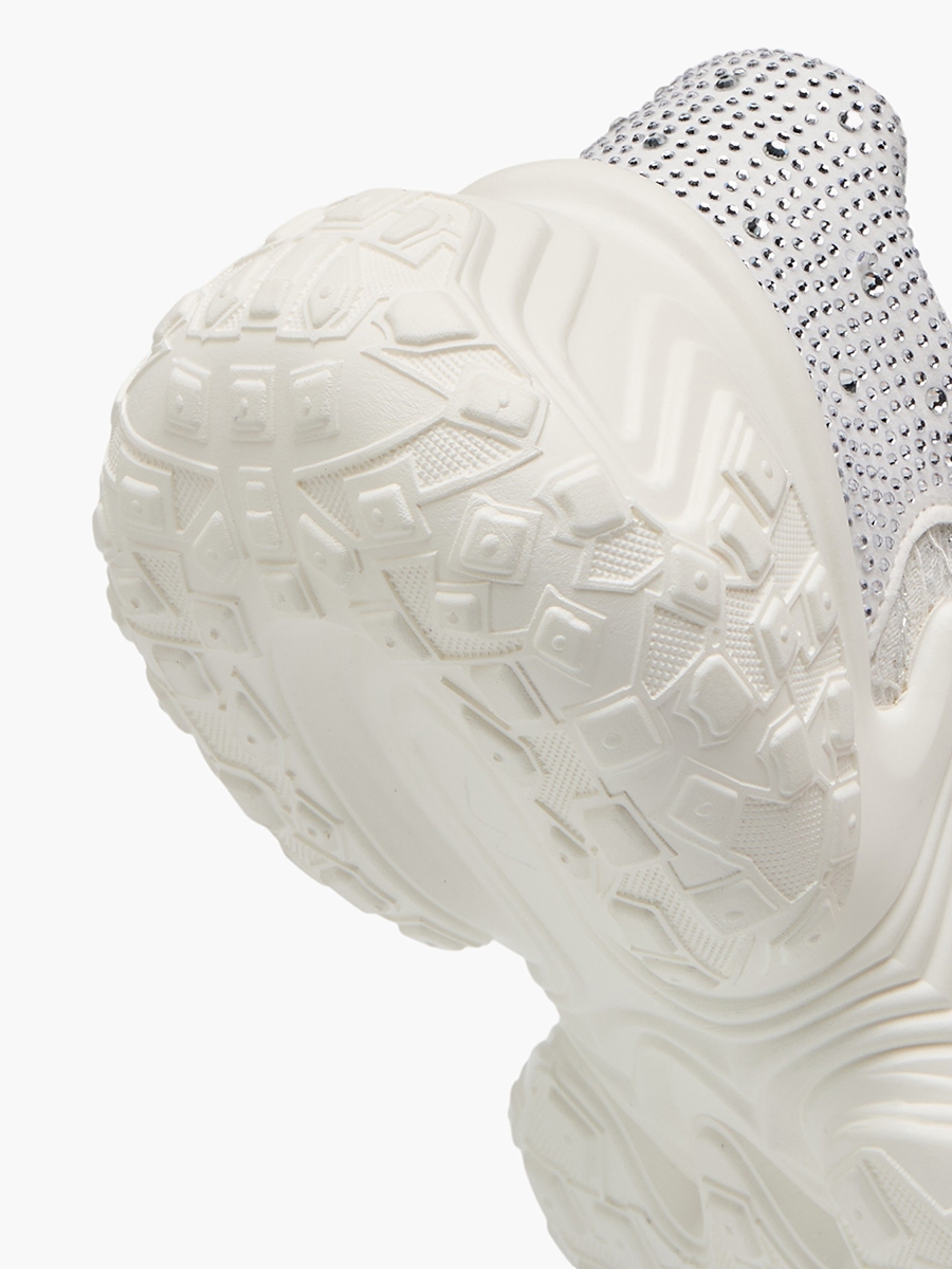 Embellished Sneakers with Lace-Up Closure