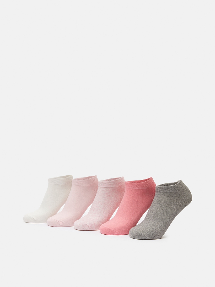 Set of 5 - Solid Ankle Length Socks