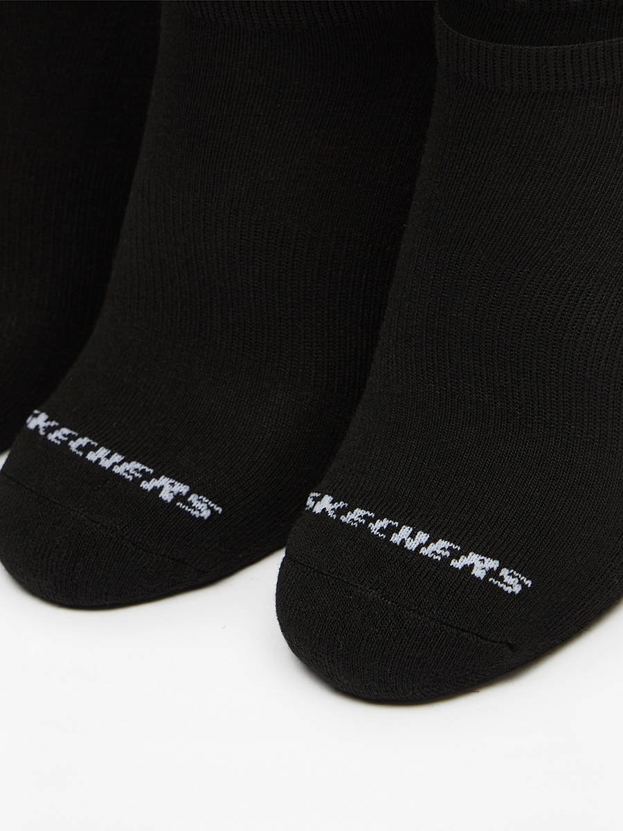 Set of 3 - Logo Print Ankle Length Socks