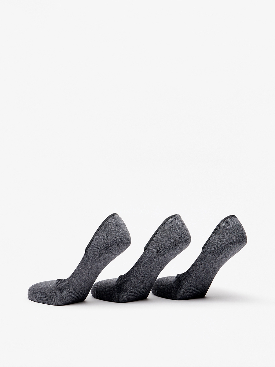 Set of 3 - Solid No Show Socks