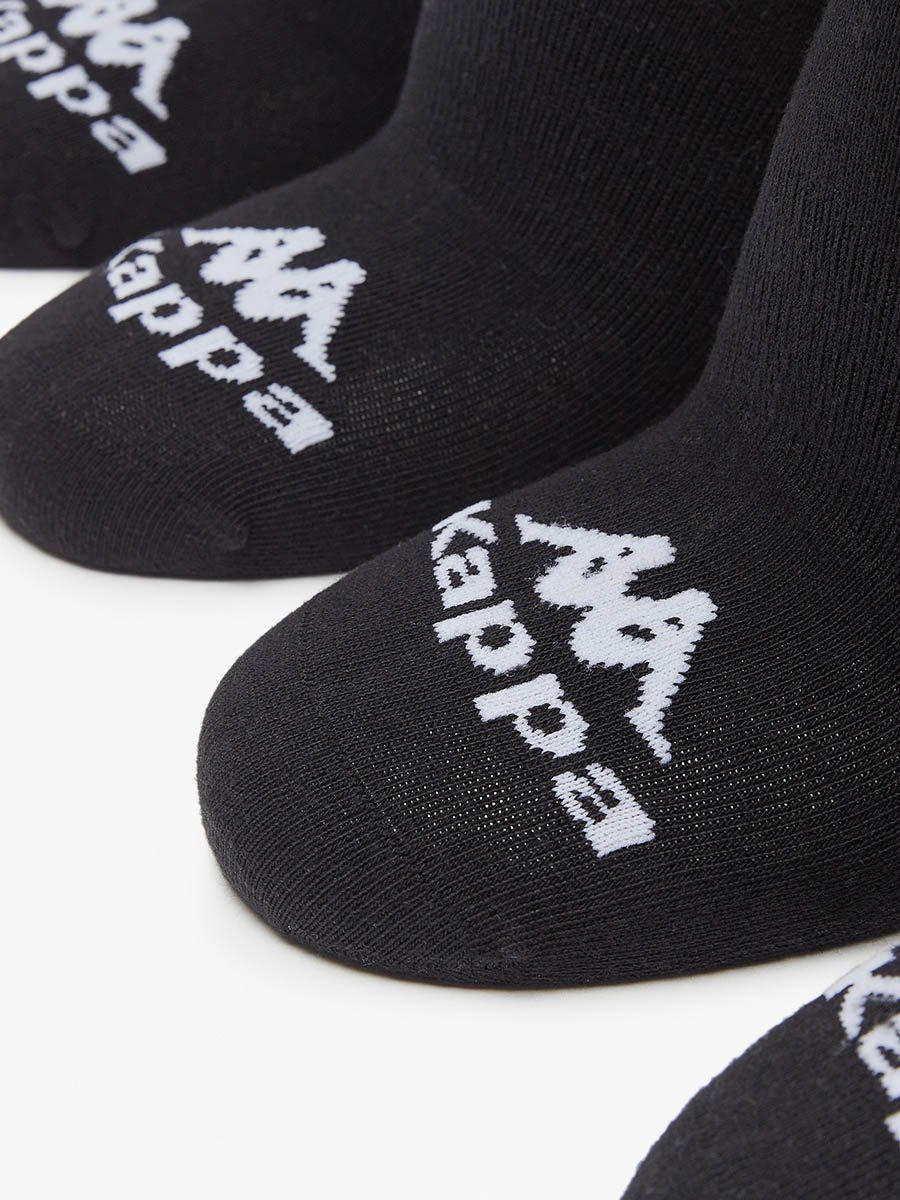 Set of 6 - Logo Detail Ankle Length Sports Socks