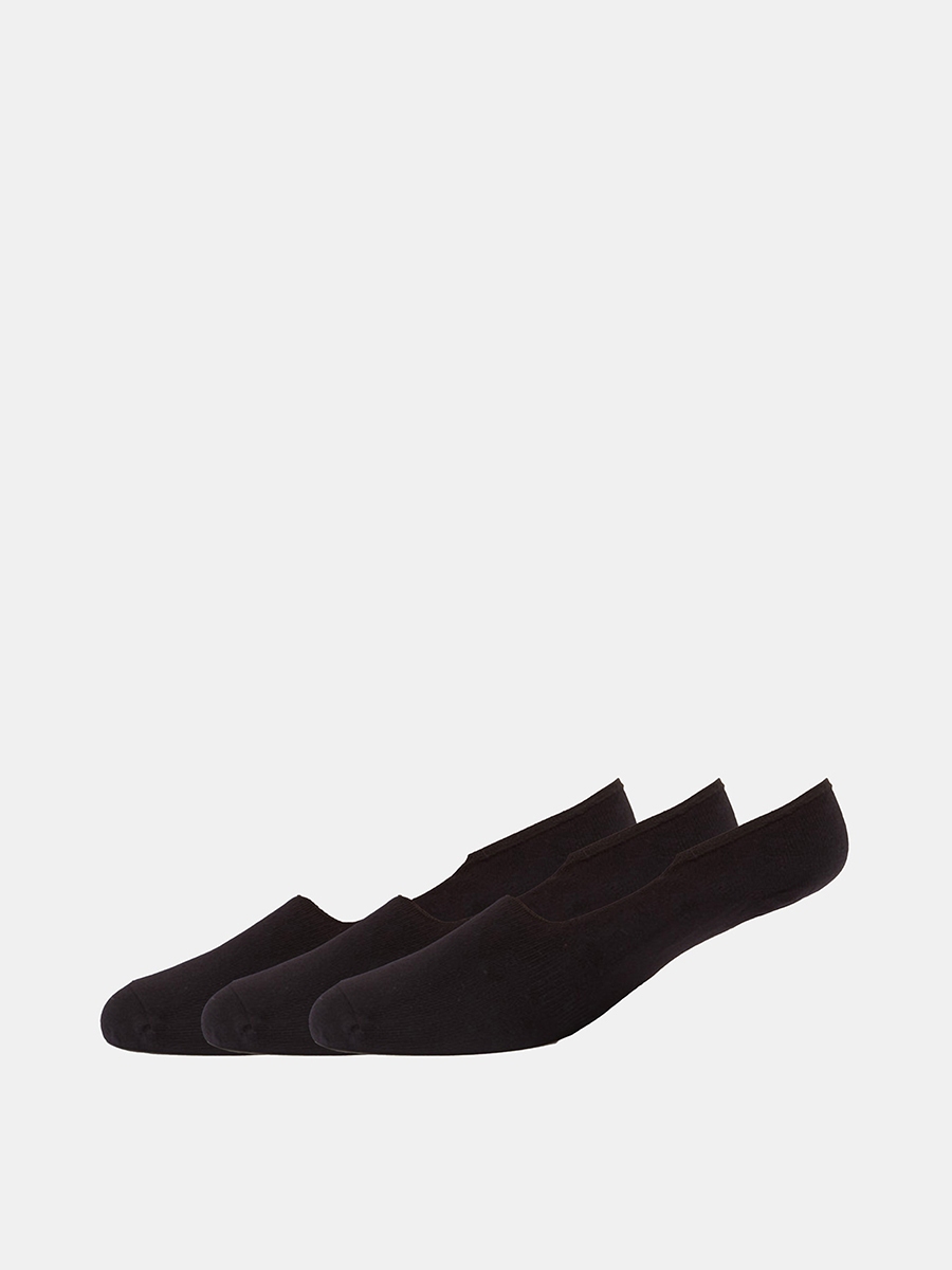 Set of 3 - Solid No Show Socks