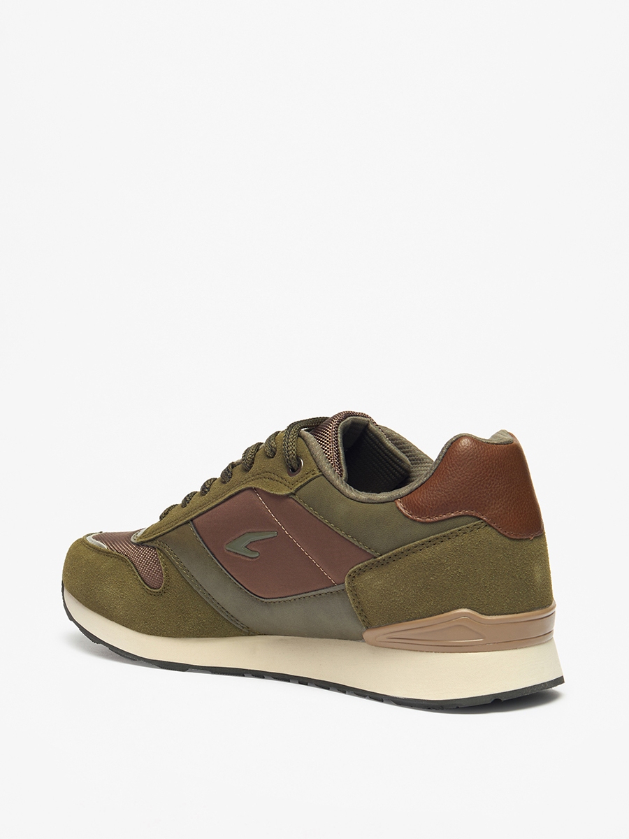 Colourblock Lace-Up Sports Shoes with Cushioning