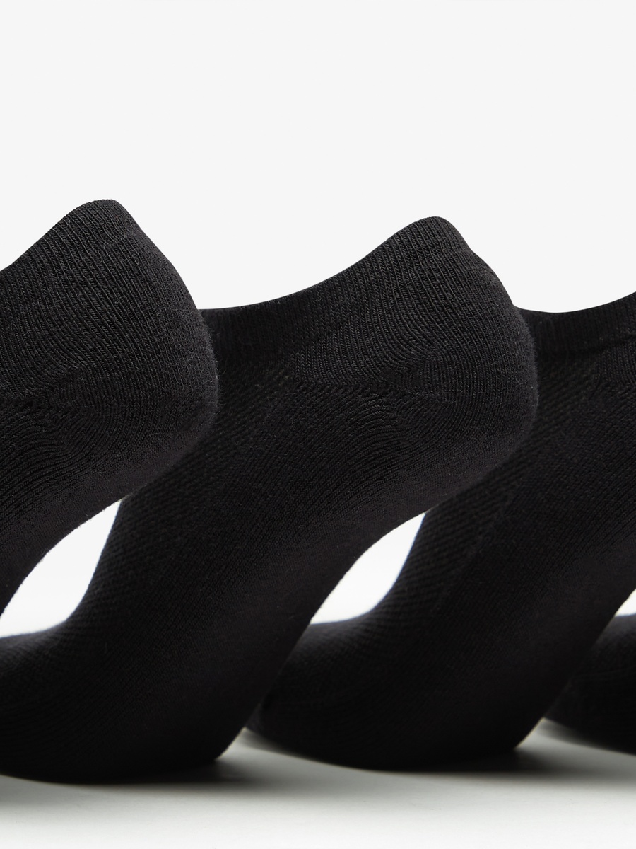 Set of 5 - Logo Print Ankle Length Sports Socks