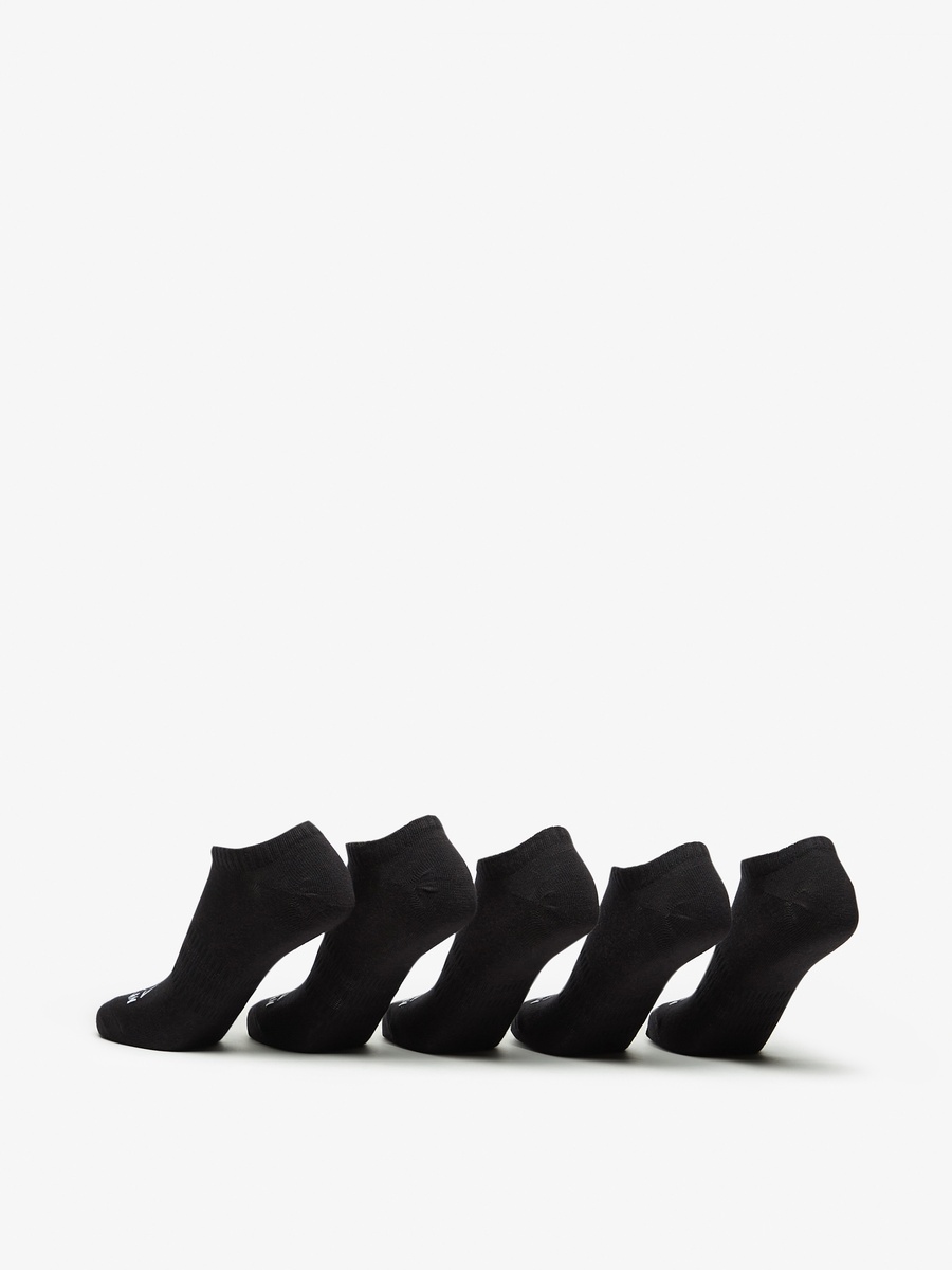 Set of 5 - Logo Print Ankle Length Sports Socks