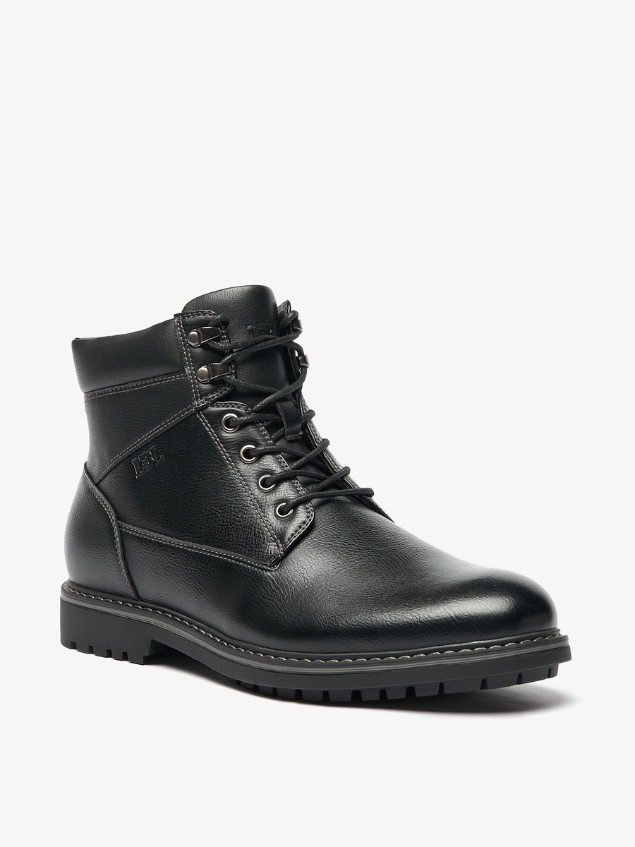Textured Chukka Boots with Zip Closure