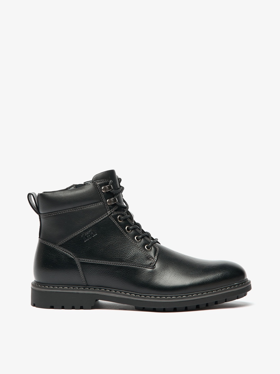 Textured Chukka Boots with Zip Closure