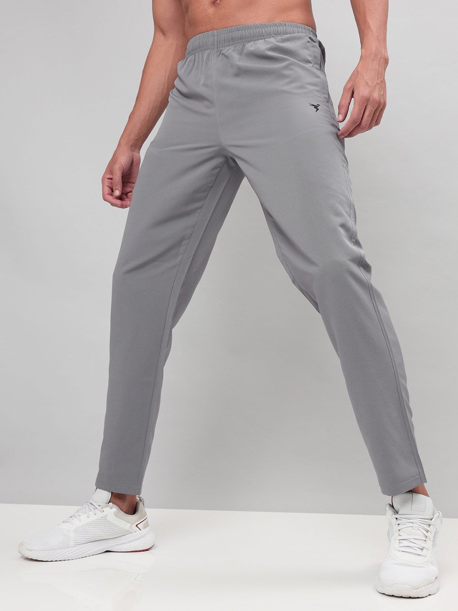 Solid Mid Rise Regular Fit Joggers
