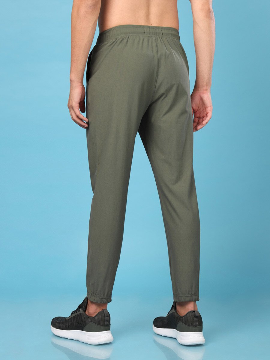 Solid Stretch Joggers with Drawstring