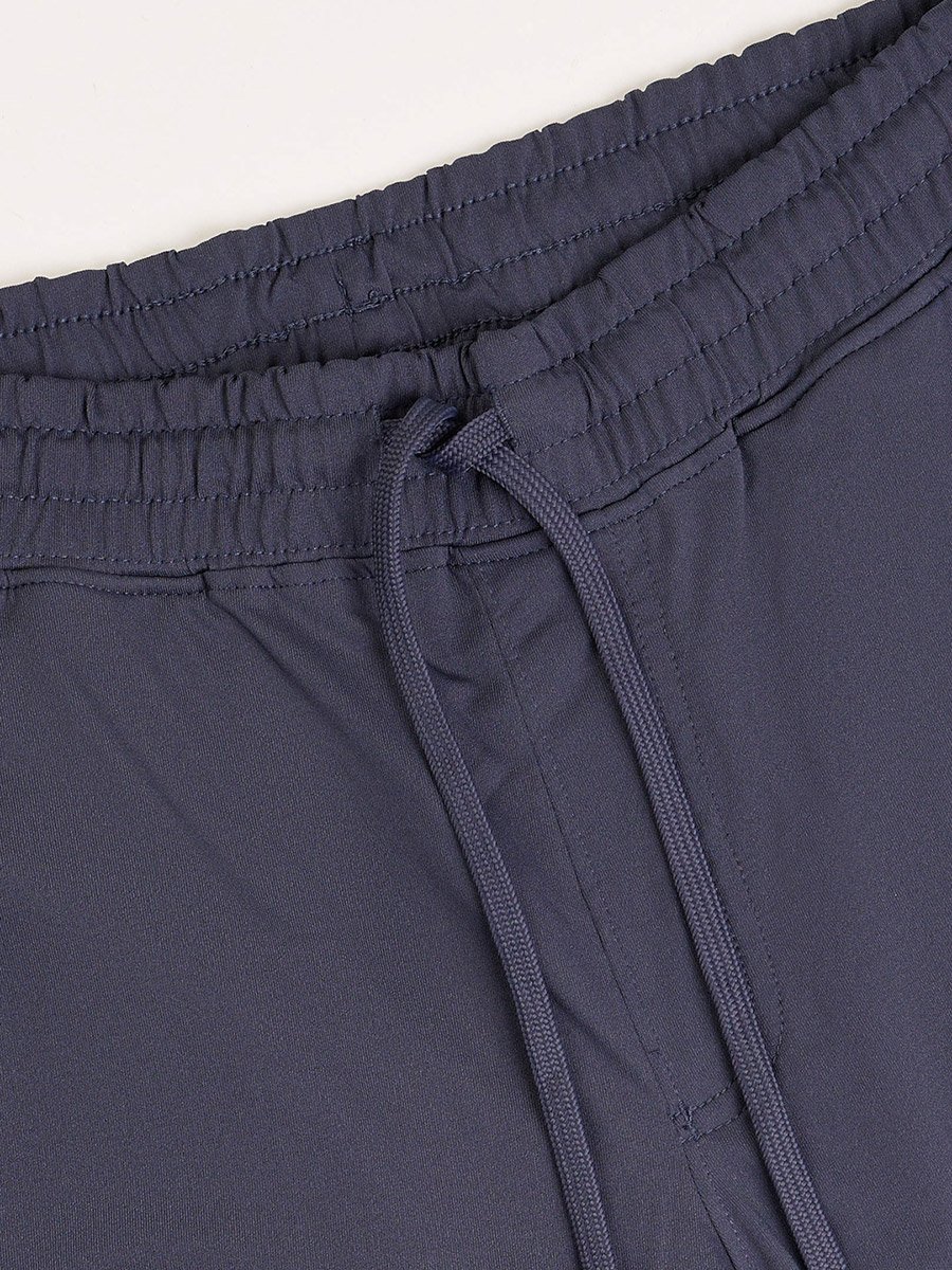 Solid Stretch Joggers with Drawstring