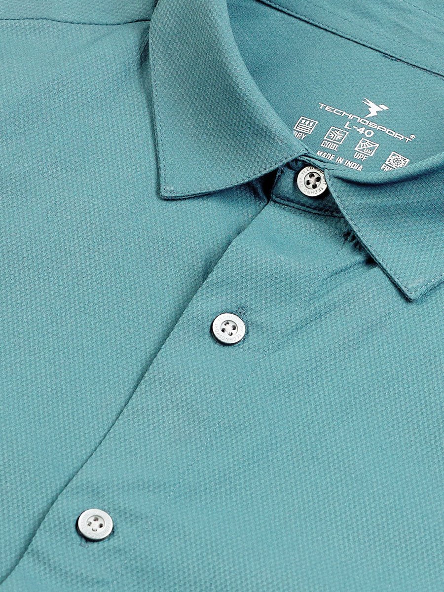 Solid Spread Collar Regular Fit Shirt