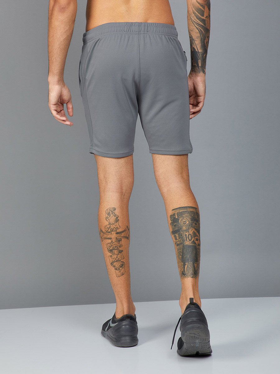 Solid Mid Rise Regular Fit Shorts
