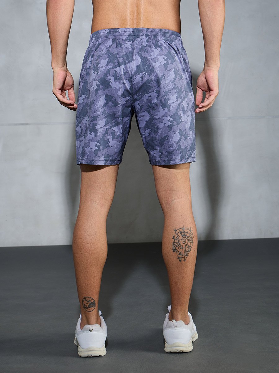 Solid 2-Way Stretch Camouflage Shorts