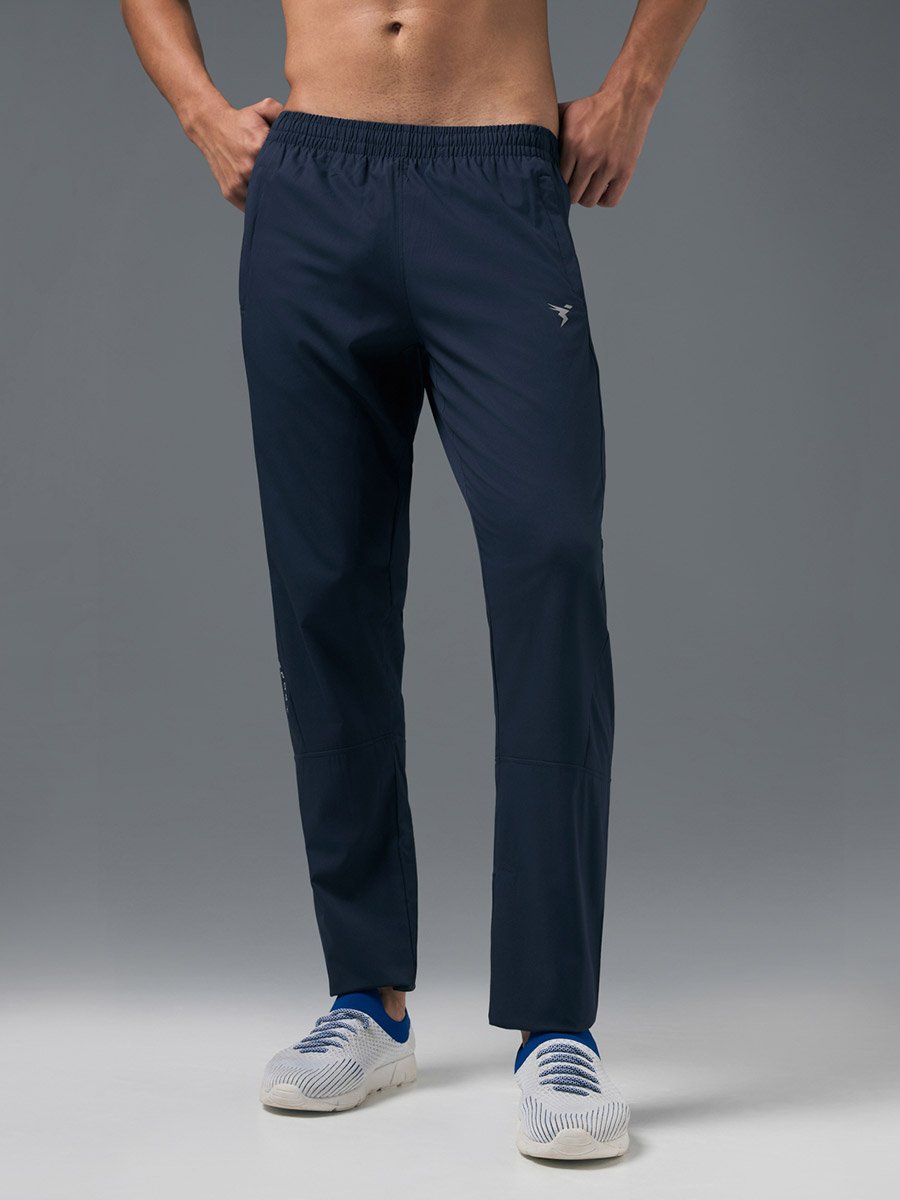 Men Solid Slim Fit Sports Track Pants
