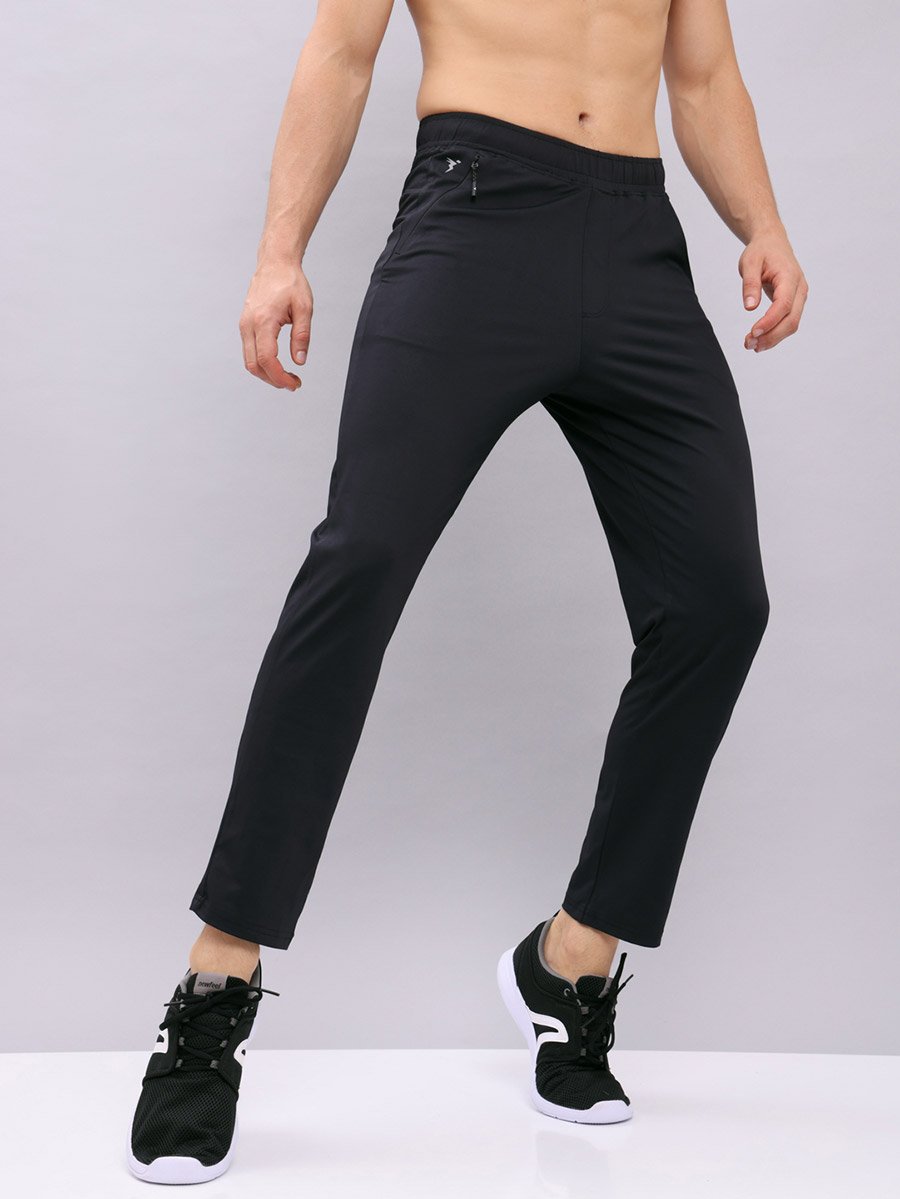 Men Solid Relaxed Fit Track Pants
