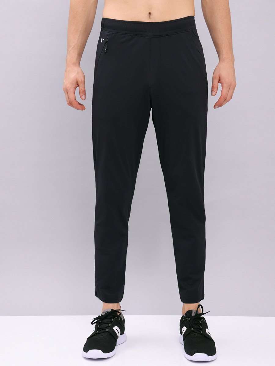 Men Solid Relaxed Fit Track Pants