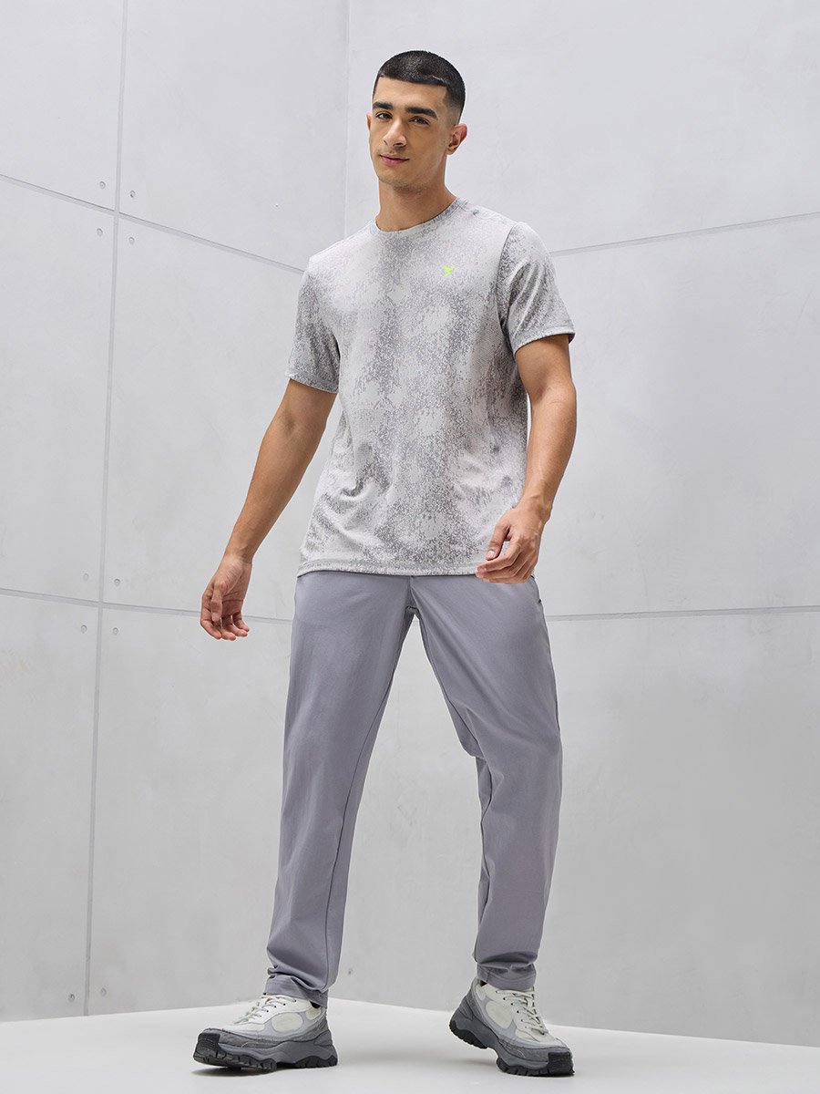 Men Solid Relaxed Fit Trackpants