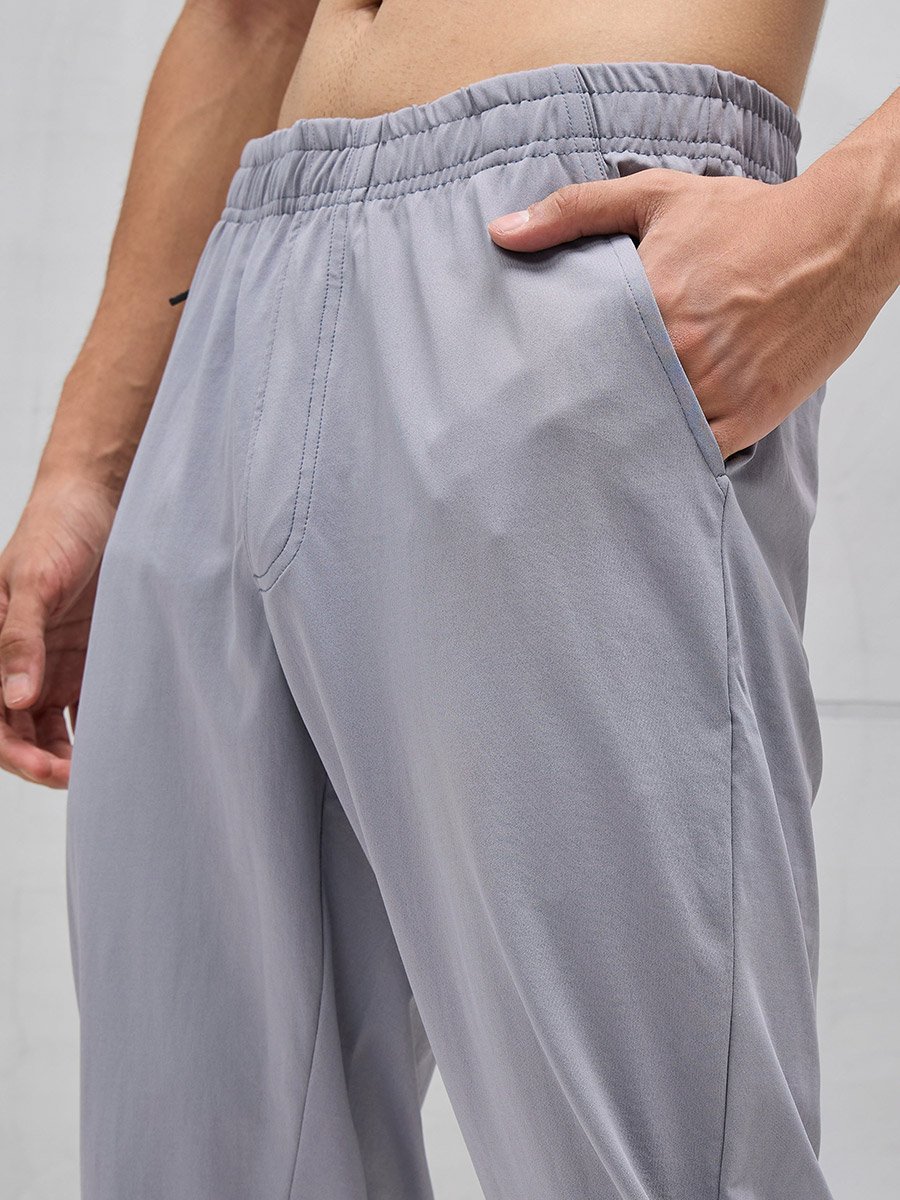 Men Solid Relaxed Fit Trackpants