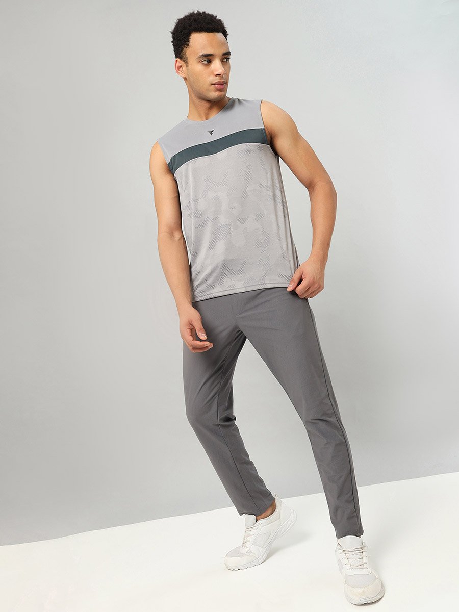 Solid 4-Way Stretch Track Pants