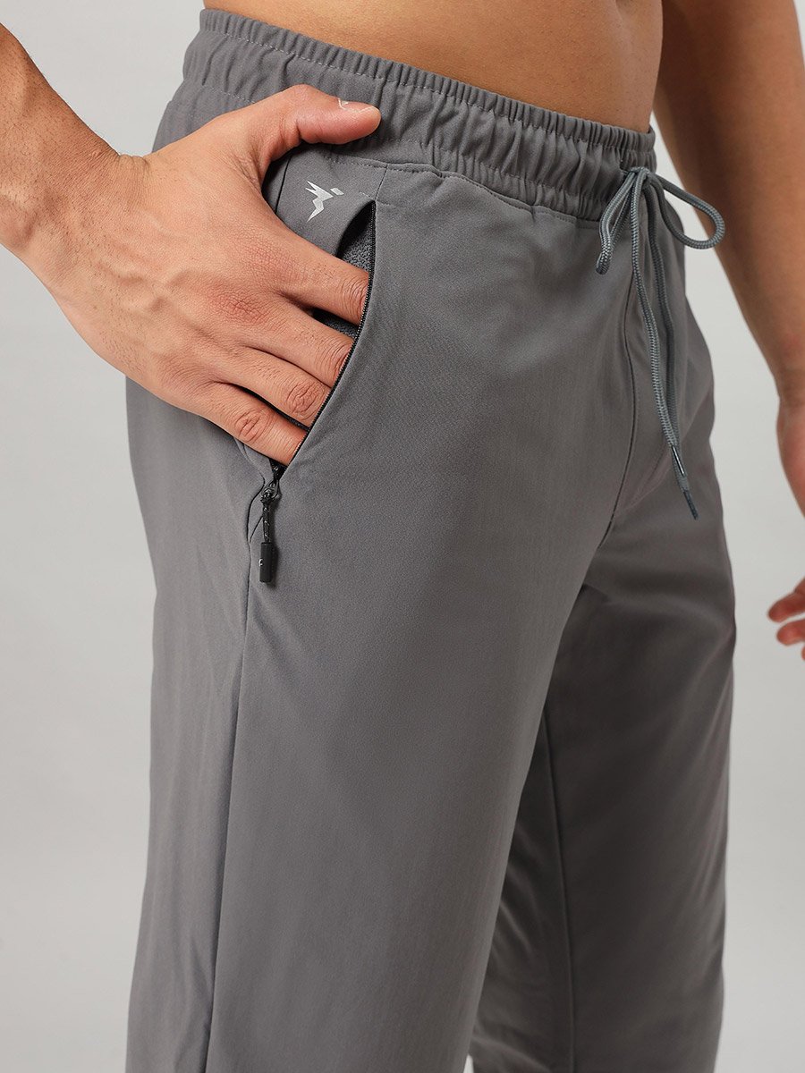 Solid 4-Way Stretch Track Pants