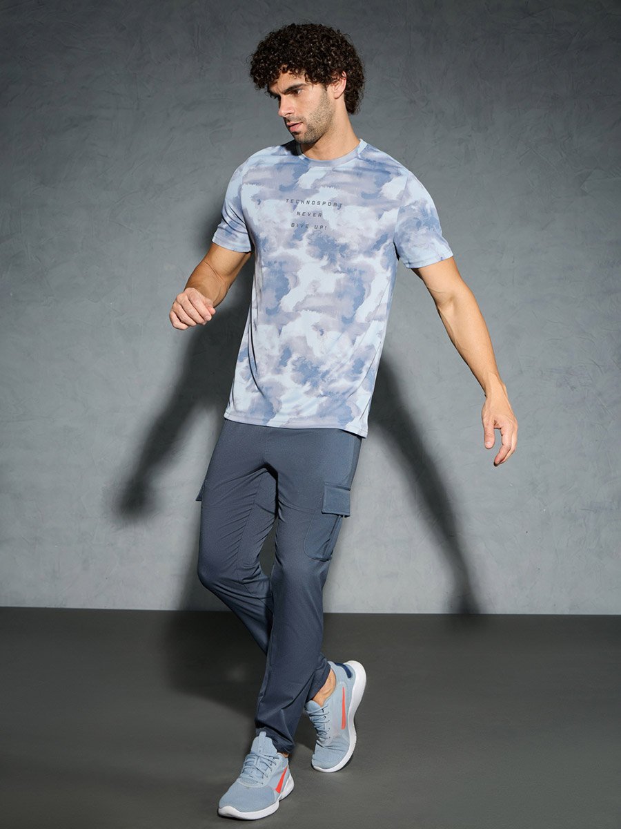 Solid 2-Way Stretch Cargo Pants