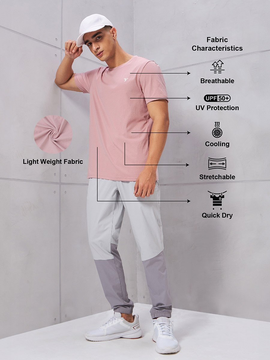 Men Solid Crew Neck Slim Fit T-Shirt