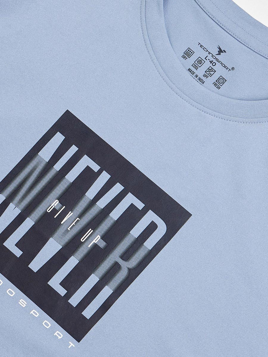 Graphic Print 4-Way Stretch Slim Fit T-Shirt